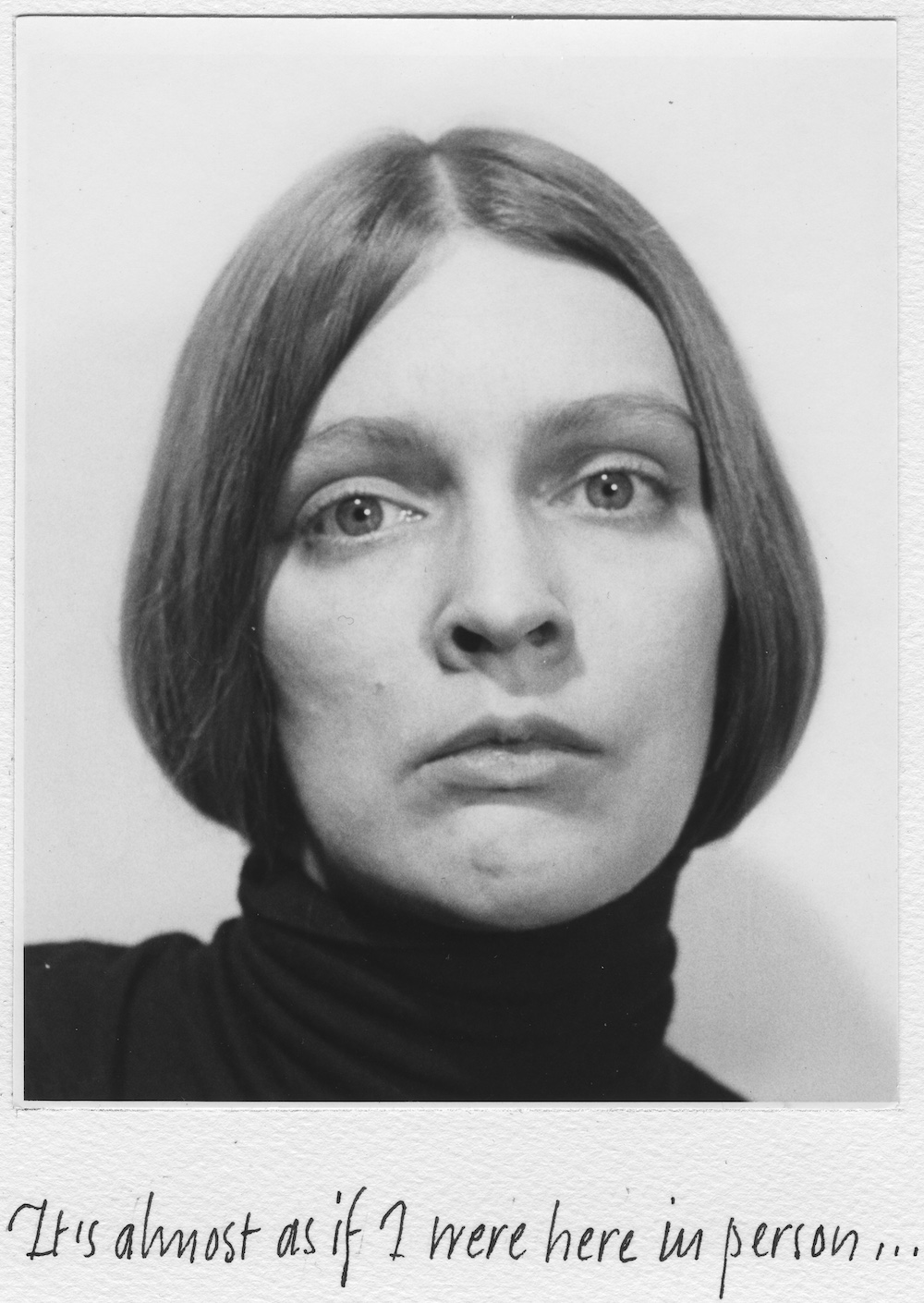 Nancy Wilson-Pajic. It's almost as if I were here in person, self-portrait, 1970